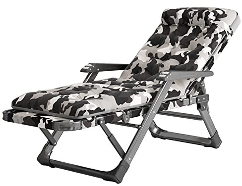 forestalk Recliners/Sun Loungers Recliners Elderly Sauna Chair With Cushion Extra Wide Garden Lounger Living Room Balcony Lounge Chair Max.150kg