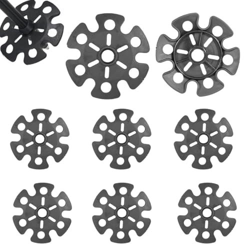 8 Stück Schneeteller für Wanderstöcke – Ersatz-Schneeschieber und Schutz für Wanderstockspitzen – Ideal für Schnee und Schlamm – Perfekt für Trekking Wanderungen