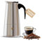 galvxn. Caffettiera Italiana Acciaio Inox - Caffettiera Italiana 6 tazze(300 ml) - Caffettiera Italiana a induzione - Caffettiera Italiana - Compatibile con gas, vetroceramica e induzione.