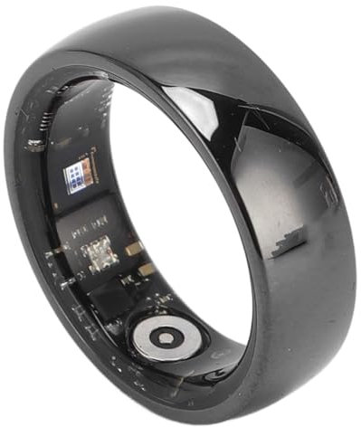 NFC 5ATM Smart Ring - Keramik -Fitness -Tracker mit Multisportmodi, Schrittzähler, Magnetisches Ladung, Leichter Gesundheitsring für Männer und Frauen (17,5 mm / 0,69in) (18,3 mm / 0,72 Zoll) (19,1