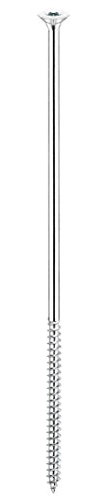 Connex Universalschrauben 6,0 x 200 mm - 1 kg Großpack - Senkkopf - TX-Antrieb - Teilgewinde - Blau verzinkt / Schrauben-Set / Schrauben im Beutel / KL3246200