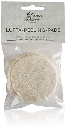 CROLL & DENECKE Luffa-Peeling-Pads, 5 Stück, rund