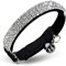 tschuktschen-Soft Samt Safe Katze verstellbar Diamante Bling Halsband mit Glocken, 27,9 cm für kleine Hunde und Katzen