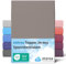 etérea Jersey Topper Spannbettlaken 180x200-200x200 cm Mokka für 5-10 cm Steghöhe 100% Baumwolle - Oekotex Spannbetttuch Matratzen Bett Bezug - Bettlaken 180x200cm - 200x200cm Braun