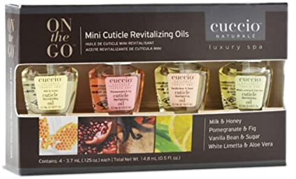 Cuccio NATURALÉ Professional Manicure - Mini Cuticle Revitalizing Oil Pack- 4 x 3.7ml Cuticle Oil