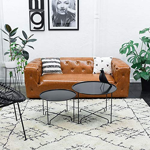 jvmoebel American Style Chesterfield Sofa Couch Leder Polster Dreisitzer Braun
