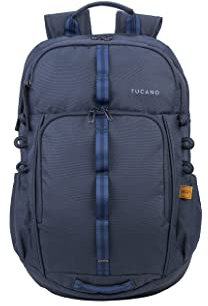 Tucano - Ring Zaino sportivo compatibile con laptop fino a 15.6 e MacBook Pro 16, con spallacci imbottiti e scomparti per laptop e tablet. Zaino da uomo e donna per ufficio, università e viaggio