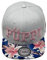 Outfitfabrik Kids/Kinder Snapback Cap Püppi in weiß mit Blumen-Schirm und 3D-Stick, verstellbar, One Size