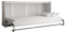 KRYSPOL Bett im Schrank Home, Ebenen, Schlafzimmer, Jugenzimmer, Modern Design (Weiß matt + Old Style, 90 x 200 cm)