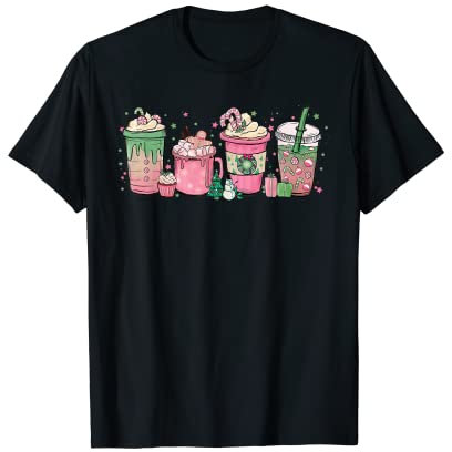 Tasses Cadeau de Noël Chocolats Citrouille Lait Cappuccino T-Shirt