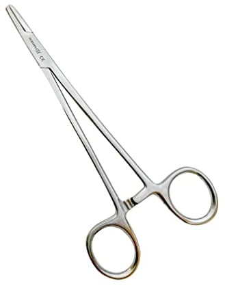 Dentaplex 16 cm Piercingzange Verriegelungszange für Ohrstecker und Kugeln Ohrringe Halter Schraube Entfernen Werkzeug Chirurgisches Tierarzt Handwerk Löten Verwendung