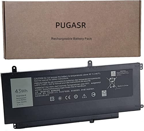 PUGASR D2VF9 Laptop Battery for Dell Inspiron 15 7547 7548 Vostro 14 5459 Series 0PXR51 PXR51 (11.1V 43WH)