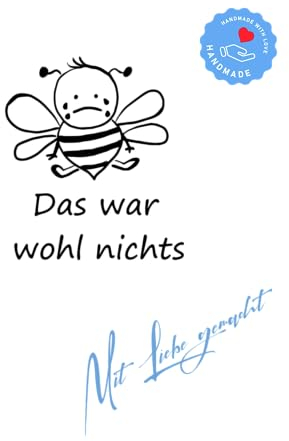 Stempel Lehrerstempel - Schule - Das war wohl nichts - Trauriges Bienchen