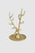Jeanne d´Arc living Luxuriöser Schmuckständer Schmuckhalter Hirsch Messing Gold Ringhalter Kettenhalter H14cmxØ9cm