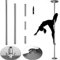 VOLDAX Barre Pole Dance, Stripper Pole, Poteau de Danse pour la Maison, kit de Poteau de Danse Portable Amovible de 45 mm, Hauteur réglable, pour Le Fitness à Domicile, l'exercice, Le Bar, la fête