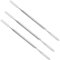 VLRBFDOI 3 Pcs Dental Cement Spatula Dental Mixing Spatula, Double Ended Wax Mixing Carvers Stainless Steel Lab Sculpting Instruments,Silver