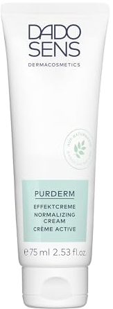 DADO SENS PURDERM EFFEKTCREME Sondergröße 75ml - sanfte Pflege für unreine Haut jeden Alters - auch therapiebegleitend bei Akne & Spätakne, Vegan