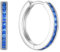 Starchenie Creolen Ohrringe 925 Silber mit Saphir Zirkonia für Damen Huggie Ohrhänger Hypoallergen Schmuck Geschenk