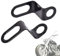 2 Pcs Motorrad-Blinker-Lampenhalterung, Motorrad Hinterer Blinker Stoßdämpferhalterungen, Universal Metall Motorrad Hinten Blinker Licht Halterung Zubehör blinkerhalter motorrad(Schwarz/6.2cm)