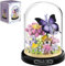 Yunigzmy Schmetterlings Blumenstrauß Baustein Set, Mini Bausteine Tiere, DIY-Insektenblumen, Botanische Sammlung, BAU-Display-Set für Heimdekoration, Ideen, Geschenk, Bauspielzeug