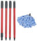 HomeTimes Replacement Head Set for Vileda SuperMocio 3Action Mop Attachment with 1 Handle and 1 Microfibre Replacement Mop