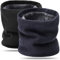 BARFULKER Winter Halsschlauch Herren Damen, Warm Gefüttert Strickschal Schlauchschal Ski Halswärmer Gesichtsschal Fleece Loop Schal Winddichte Gesichtsmaske Unisex, Schwarz Marineblau