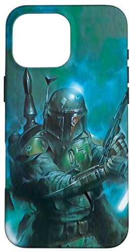 iPhone 16 Pro Max Star Wars Classic Boba Fett Battle Ready Green Case