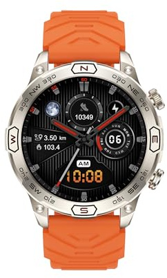 VALDUS VD36 PRO (2025) Silver, Gesundheitsuhr Smartwatch mit Telefoniefunktion, AMOLED Display, Unzerstörbarer Dauerläufer