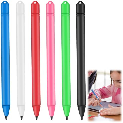 6 Pièces Stylos,Tablette D'écriture LCD Stylos,Tablette D'écriture LCD,Stylo à Dessin LCD,Stylo à Dessin LCD Jouet en Vrac,Adaptée Aux Tablettes D'écriture LCD et Tablettes de Dessin