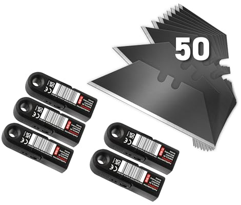 4K5 50 SK2 Ersättningsblad för skärare med en bladbredd på 18 mm, CB 18 B, parallellogramformade blad med 7 segment vardera och trippelskärning, universell användning