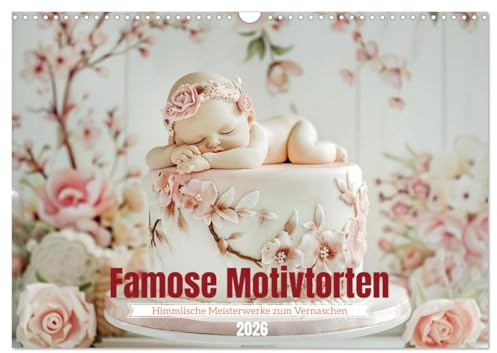 Famose Motivtorten (Wandkalender 2026 DIN A3 quer), CALVENDO Monatskalender: Himmlische Meisterwerke zum Vernaschen (CALVENDO Hobbys)