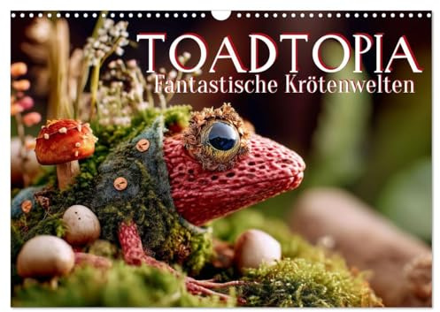 Toadtopia. Fantastische Krötenwelten (Wandkalender 2026 DIN A3 quer), CALVENDO Monatskalender: So detailreich kann nur KI träumen - Lassen Sie sich ... magischen Welt der Kröten. (CALVENDO Kunst)