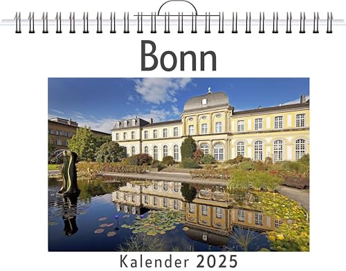 Bonn - (Wandkalender 2025, Kalender DIN A4 quer, Monatskalender im Querformat mit Kalendarium, das perfekte Geschenk)