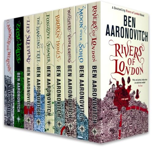 Ben Aaronovitch Rivers of London Series Collection 7 Books Set (Rivers of London, Moon Over Soho, Whispers Under Ground, Broken Homes, Foxglove Summer, The Hanging Tree, Lies Sleeping)