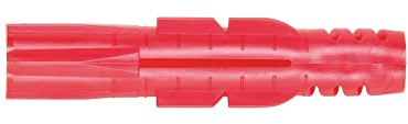 Würth 090600851 Tasselli Multiuso in plastica, 200 x Zebra Shark, 8 x 51 mm, in polietilene, Rosso, Senza Colletto
