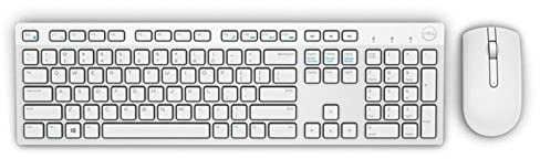 Dell KM636 - Keyboard and Mouse Set - Wireless - QWERTY - UK - White - for Inspiron 55XX, Latitude 33XX 2-in-1, Precision Mobile Workstation 5750, 77XX, Vostro 36XX