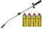 WEED WAND + 8 BUTANE GAS CANISTERS BLOWTORCH GARDEN TORCH WEEDS KILLER BURNER