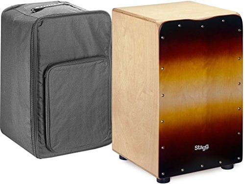 Stagg CAJ-50M SB Cajon mit Tasche - Medium Size - Sunburst