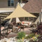 LOVE STORY Vela ombreggiante Triangolare 5x5x5m Impermeabile Tenda a Vela Sabbia Tenda da sole per esterno，PES Poliéster Protezione UV al 95% per Esterno,Giardino,Terrazzo,Balcone,Patio