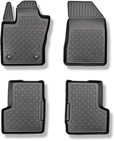 Mossa - TPE Fußmatten Auto kompatibel mit Jeep Renegade SUV (09.2014- ) - schwarz Automatten Autoteppiche - G