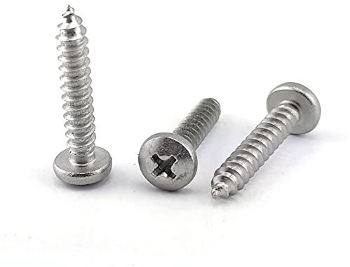 Viti autofilettanti a croce Phillips in acciaio inox A2 DIN 7981 2,2 x 9,5 (x100)