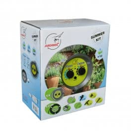 Jardibric – Kit de riego por Goteo Independiente con Bomba programable a batería – Sistema Completo para riego de 10 Plantas