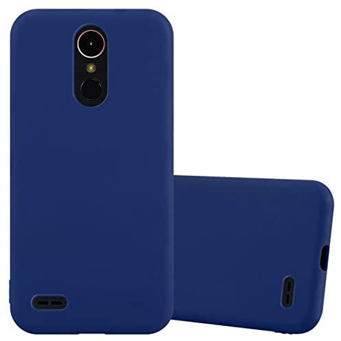 Cadorabo Hülle kompatibel mit LG K10 2017 Schutzhülle TPU Silikon Case Candy Design Slim Kratzfest Weiche Gummi mit Rundumschutz Case Hülle für LG K10 2017 in Blau