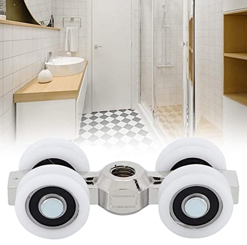 Rullo per Porte, Rulli per Porte Scorrevoli Basculanti Cuscinetti 4 Ruote Ruote Sospese Rullo Della Porta Scorrevole per Mobili (Lungo 7 cm, Sopportare 150 kg)