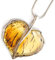 MyBernstein Bernstein Bernstein Anhänger Herz Blatt (Bernsteinschmuck 10242)