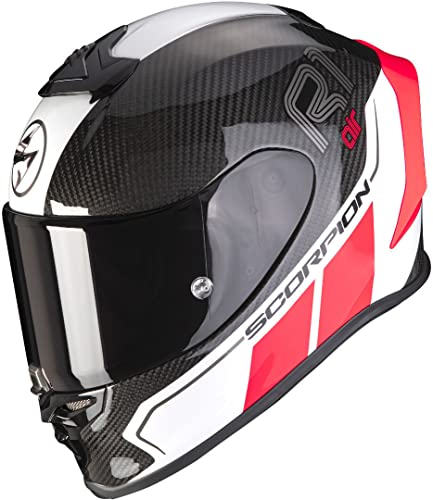 Scorpion Carbon Corpus II Black-Neon Red XL