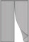 Moustiquaire AimantéE Porte Fenetre, 140x215cm Anti Insectes Mesh Curtain Moustiquaire Enroulable Fermeture Automatique pour Salon, Fenêtre de Balcon, Porte Cave, Gris A