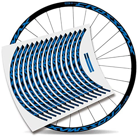Kit Pegatinas Bicicleta Stickers LLANTA Mavic Crossmax Pro Carbon 29'' MTB BTT B (Azul Cielo)