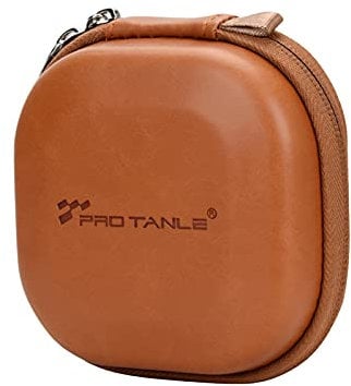 Andoer Sacs pour filtres d'appareil photo jusqu'à 82 mm, 5 poches en cuir PU anti-poussière pour filtres UV CPL ND à densité neutre graduée