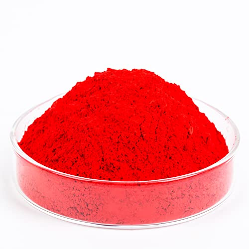 GOODTAKE Polvere di pigmento in ossido di ferro rosso per calcestruzzo, colorante per piastrelle pastello, malta malta (rosso, 590 ml)
